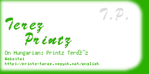 terez printz business card